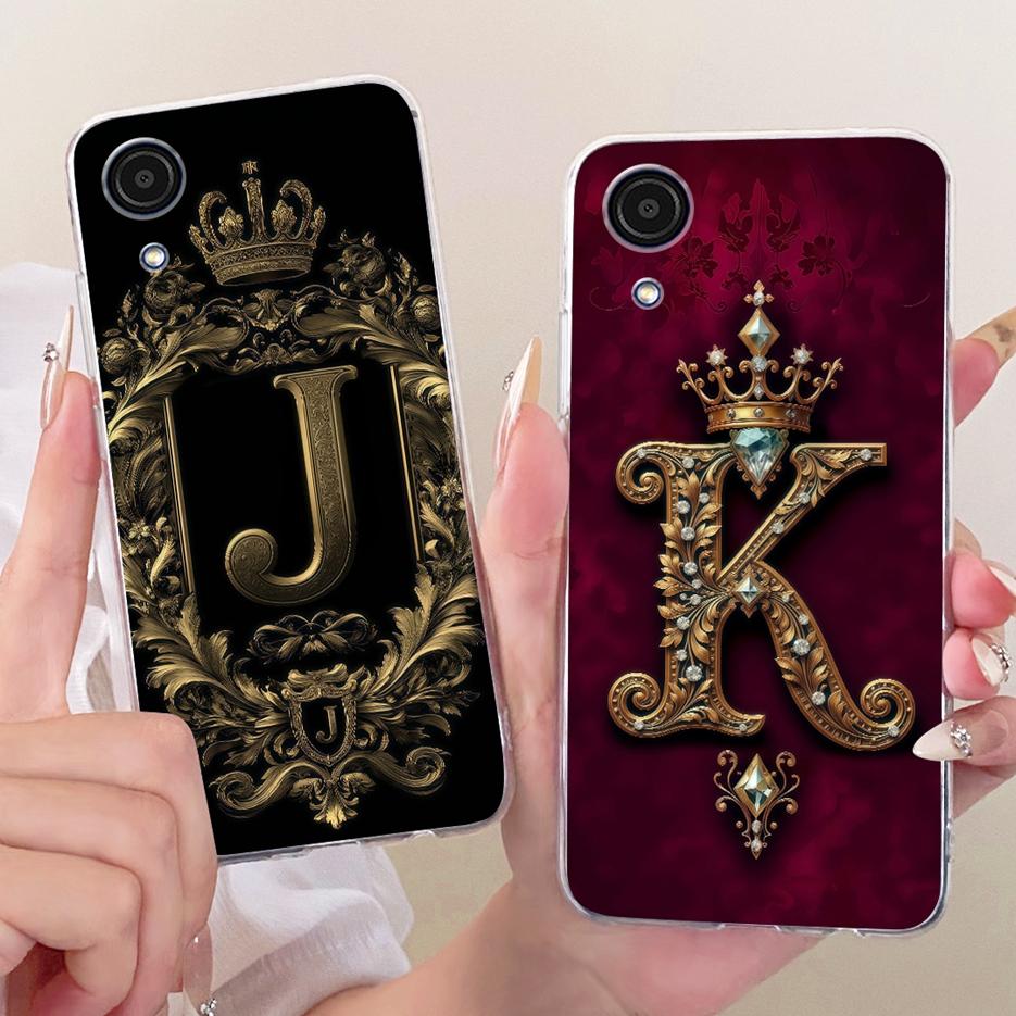 For Samsung Galaxy A03 Core Case SM-A032F Cute Crown Letters Cover Soft Slim Phone Case For Samsung A03 A 03 S Galaxy A03s Shell