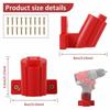Wall Mount Power Tool Battery Holder ABS Tool Storage Rack Battery Mount Holder Tool Holder Mount for Milwaukee M12 12V