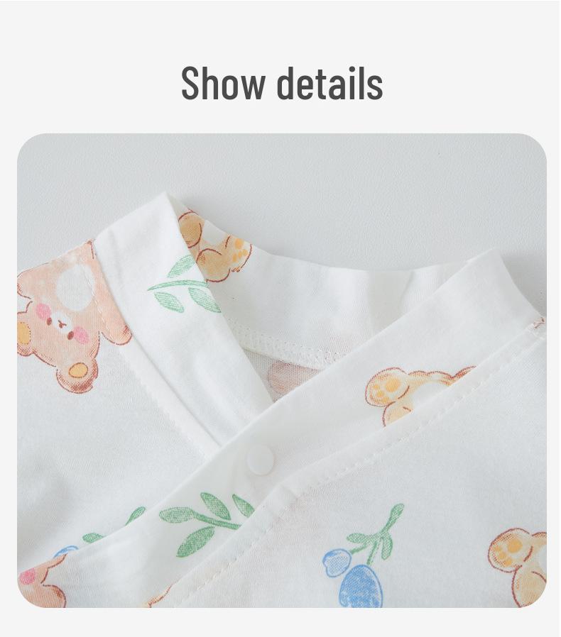 Long Sleeve A-Class Cotton Baby Romper - Thin Summer Style for Newborns