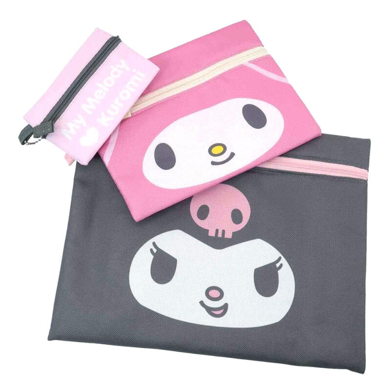 Набор из 3 косметичек My Melody & Kuromi