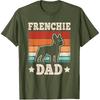 Frenchie Dad Retro French Bulldog Lover Daddy Men T-Shirt
