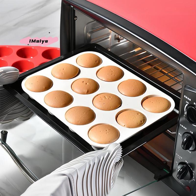 Silicone Baking Mold 12/24 Holes 3D Bakeware round Sphere Chocolate Mold Cupcake Pan DIY Muffin Cake Kitchen Tools