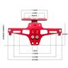 Motorcycle Rear License Plate Mount Holder Turn Signal Lights For Kawasaki Z750 Z800 Honda Yamaha MT07 MT09 MT10 R1 Accessores