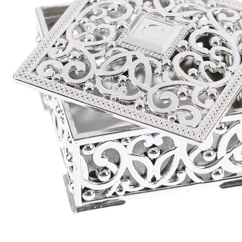 Plastic Treasure Trinket Box Square Candy Box Treasure Chest Wedding Favor Box