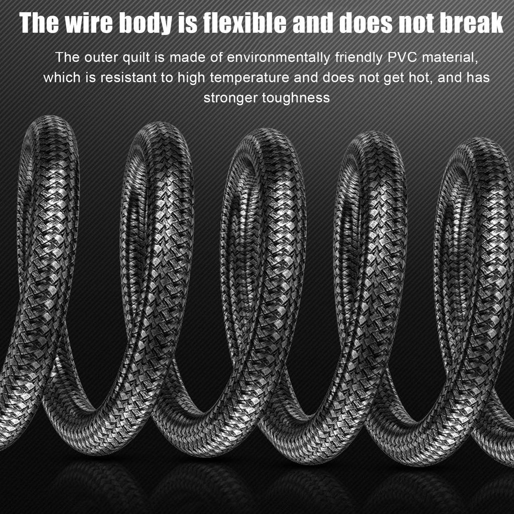 4K HD Multimedia Interface Cable Male to Male 18Gbps High Speed 4K 60Hz HD Knit   HD Multimedia Interface Adapter Cable