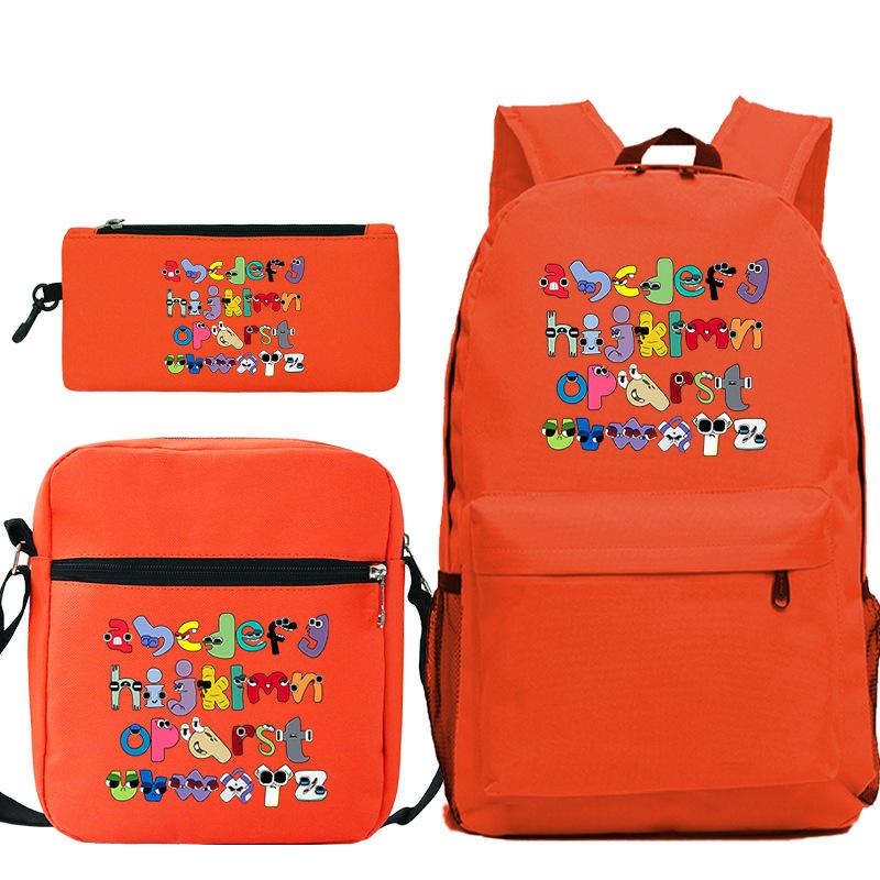 Game Alphabet Lore Alphabet Legend School Bag Backpack Shoulder Bag Pencil Case