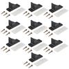 10Pcs/Set Heavy Duty Snow Retention Guard With Sealing Gasket And Installation Screws Suitable For Metal Roofing Safety