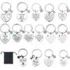 Keychain Steel Stainless Keyring Christmas Friendship Gifts Backpack Pendant