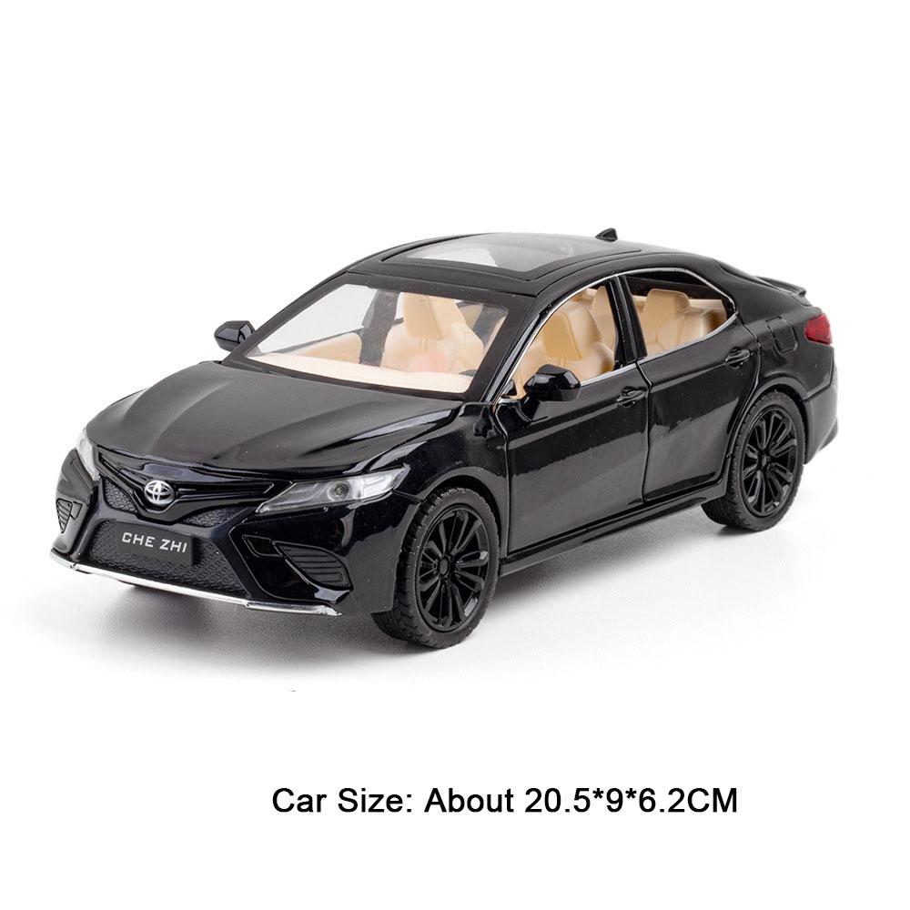 Scale 1:24 Vellfire Carmy Model Car Toy Metal Diecast Music Light Pull Back Models Toys Doors Opened Vehicle Kids Ornaments Gift