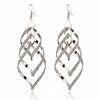 Bold Exaggerated European American Retro Ladies 'Earrings Alloy Metal Multi Level Frosted Spiral Earrings Voguish Fashionable Women 'S