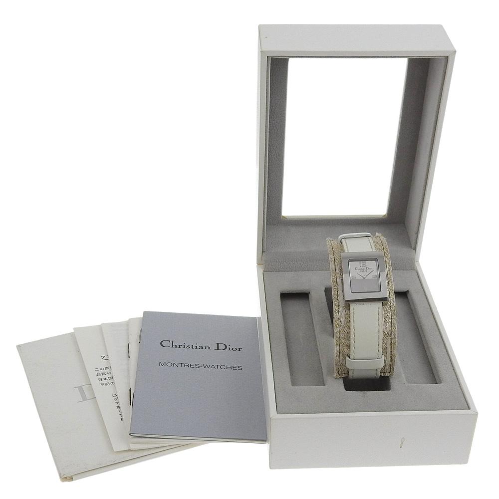 Dior Maris Watches D78-109 SilverDial Stainless Steel/Sima leather Quartz Analog display Women Used