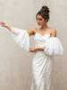 Detachable Tulle Puff Sleeve Arm Warmers – Off-Shoulder Bridal Accessory for Wedding, Photo Shoot & Evening Gown