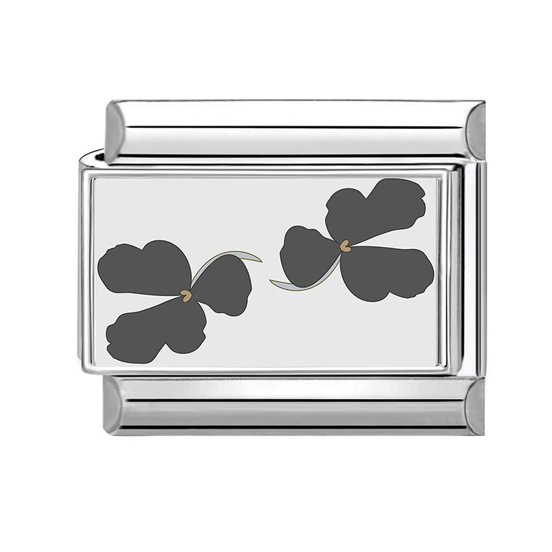 Großhandel Y2K Blau Grau Blume Seestern Wolken Sonne Katze Italienischer Charms Glieder Passend für 9mm Edelstahlarmband DIY Herstellung Geschenk