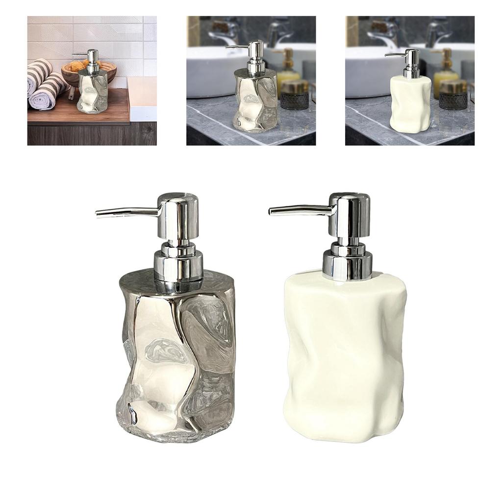 Soap Dispenser Manual Soap Lotion Shower Gel Pump Lotion Soap Dispenser with Pump for Tabletop Kitchen Wash Room Hotel Hand Soap