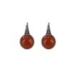 Retro Distressed Matte Women's Earrings with Hollow Auspicious Cloud Pattern