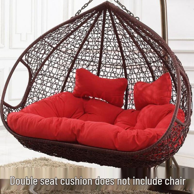 Double Hammock Hanging Chair Cushion - Thick, Washable Rattan Chair Cover for Autumn