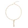 Jewelry Source Letter Diamond Clavicle Chain Niche Design Congenial Gold Necklace Versatile Women