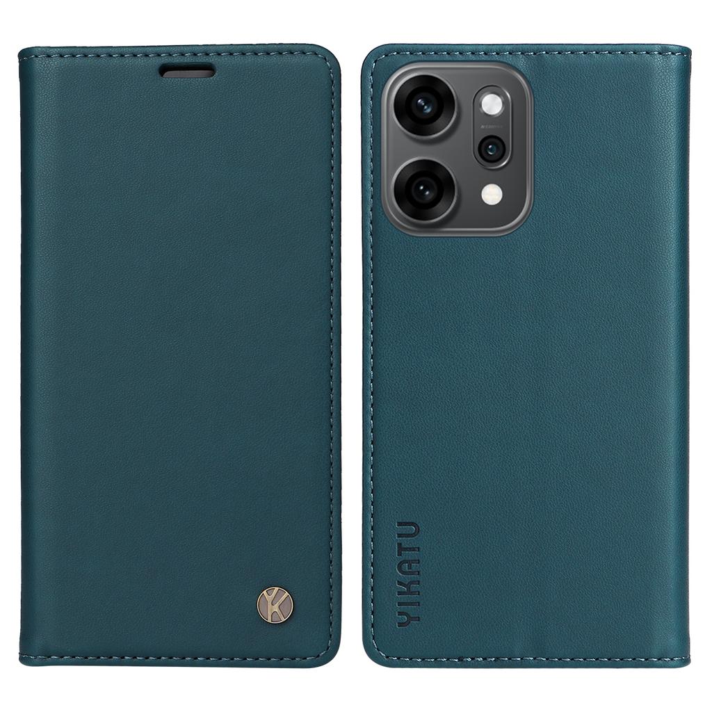 For Oppo Reno14 Pro 5G (China)/Oppo Reno14 Pro 5G (Global) Phone Cases YIKATU Magnetic Closure PU Leather Mobile Cover