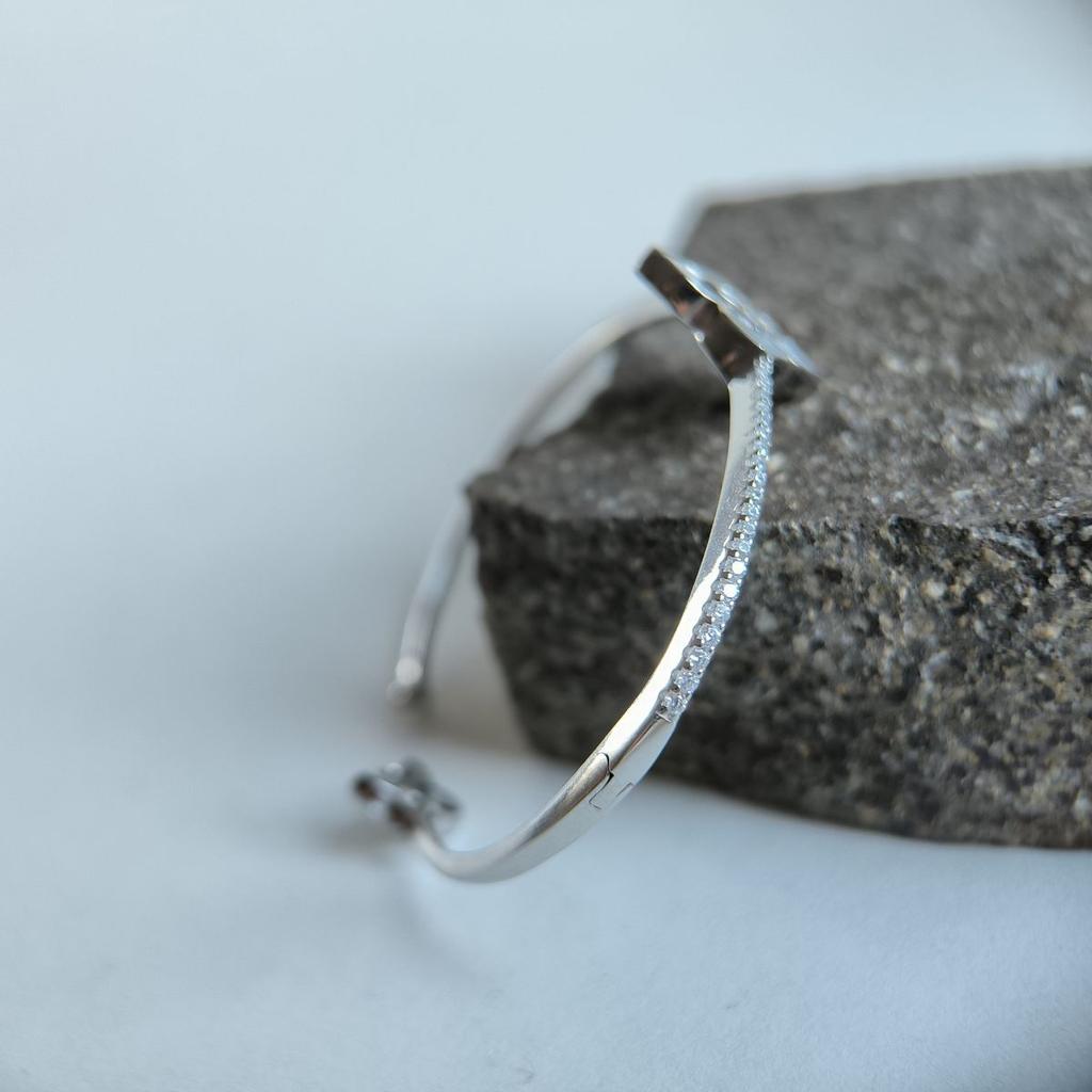 Silberarmband mit natürlichem Perlmutt, Zirkonia, Artikelgewicht 9,09 g (60002145)