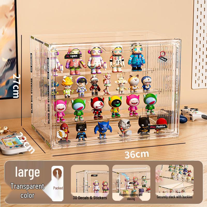 Acryl-Display-Ständer mit großer Kapazität und mehreren Ebenen: Staubdichte Blind Box & Figurenschrank