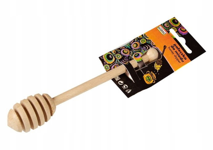 Honey dipper, wooden spoon, 18 cm