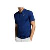 Nike Solid Color Sports Training Short Sleeve T-Shirt Men Tops Blue AJ5480-492