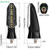 2Pcs Motorcycle LED Turn Signal Lights Mini Amber Flashing Light Blinker Turn Signal Lamp 12V Moto Indicator Accessories