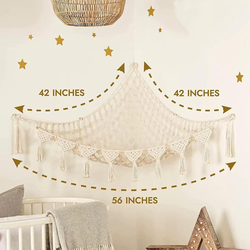 Large Plush Toy Hammock Net for Stuffed Animal Storage In Children's Bedrooms