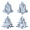 Holiday Crafts UV Crystal Epoxy Resin Mold Christmas Tree Bell Elk Pendant Mold