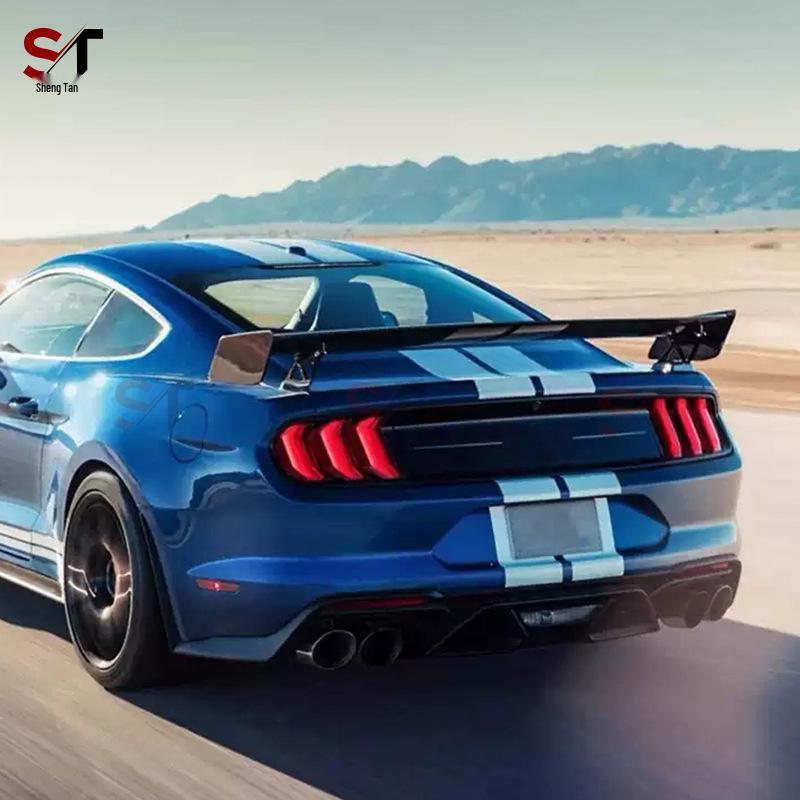 Ford Mustang GT500 Carbon Fiber Rear Spoiler Bracket Wing Stabilizer