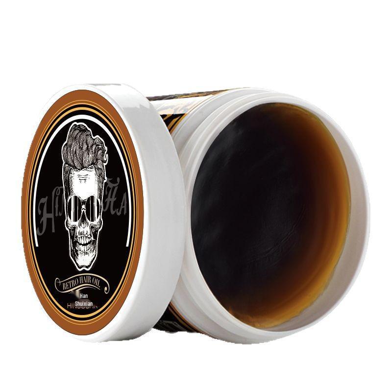 Retro Slick Korean Narcissus Hair Wax: Long-lasting Hold, Fresh Scent, Non-Sticky for Men s Slicked-Back Style. 100g