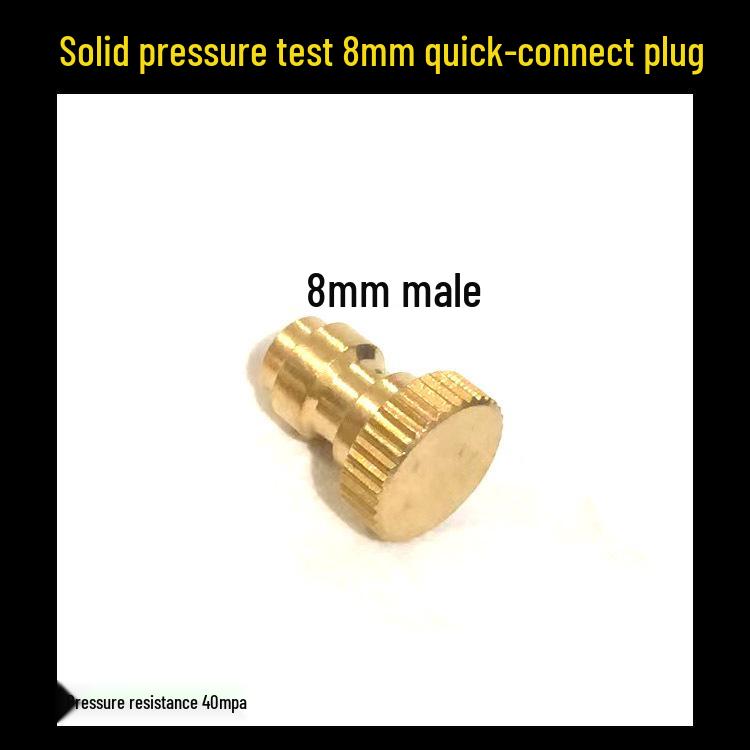8mm M10*1 Stainless Steel High Pressure Quick Connect Male Coupler for 8mm Female.