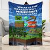 Minecraft 41 Blanket Soft & Cozy Suitable for Sofa Couch Office Chair for All Seasons Warmthful Decor Birthday Christmas Gift Blanket