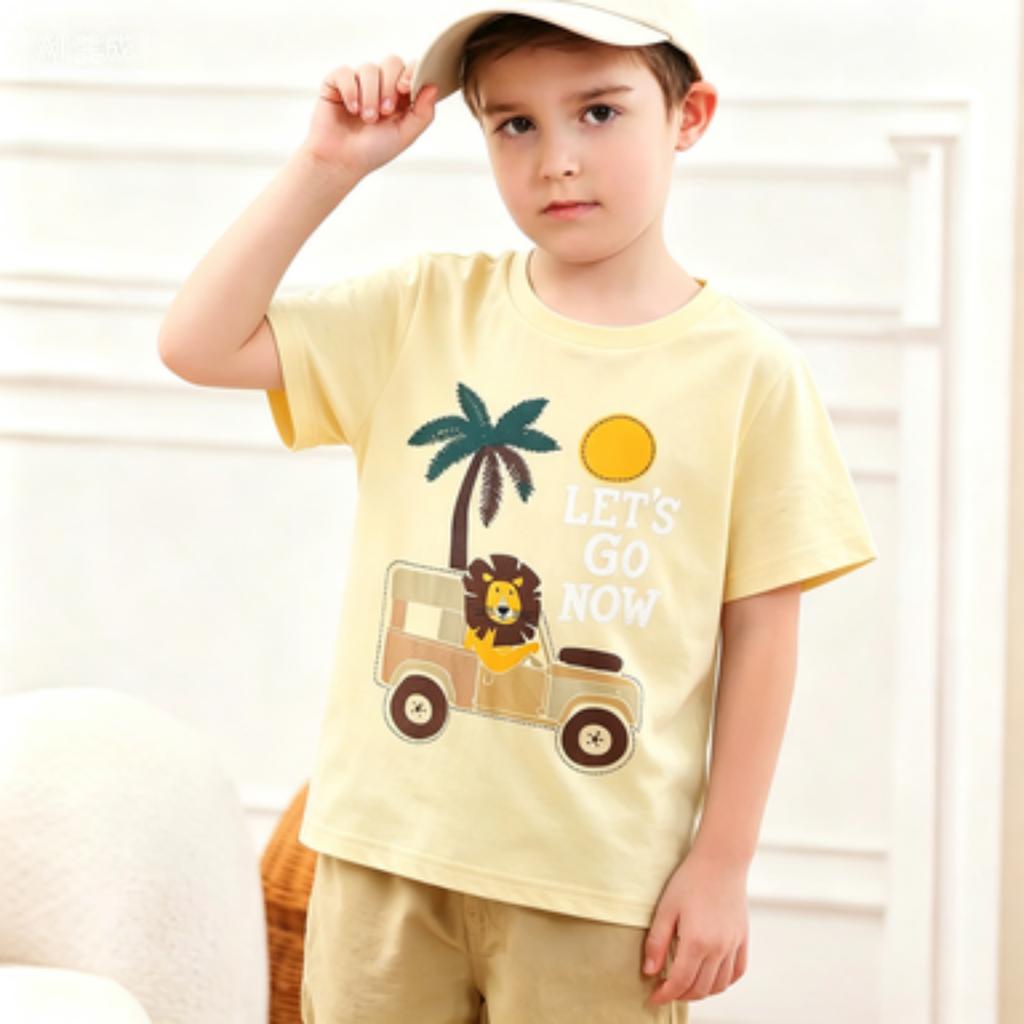 Boys' Short Sleeve T-Shirt for Summer Casual Everyday Wear