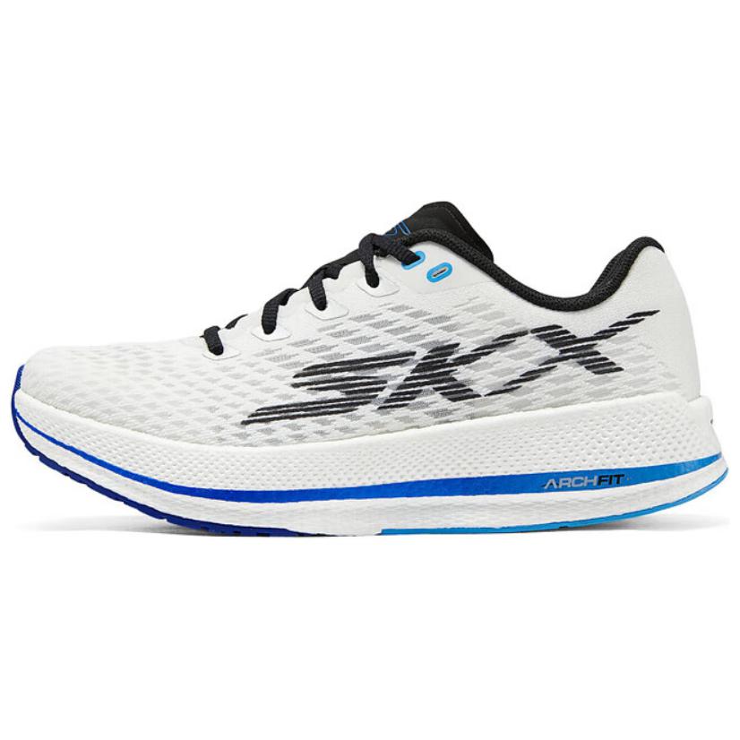 Skechers Arch Fit Fashion Low Top Casual Shoes Women sneakers White Blue 172090-WBLU 35