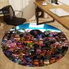 Five Nights at Freddy's Pattern Round Rug, Indoor/Outdoor Mat, for Picnic, Gameroom, Bedroom, Office, Living Room, Home Decor Carpet, Birthday Gift