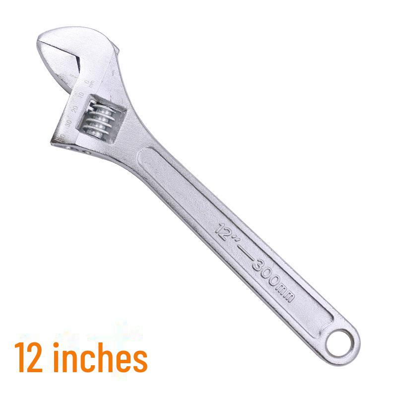 All-Steel Adjustable Wrench - Sizes: 2.5" To 15", Large Opening, Quick-Adjust