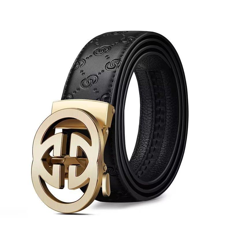 Business Men Belt Casual Fashion Luxury Designer Famous Brand Automatic G Buckle Women Belts Leather Belt for Men Male Jeans