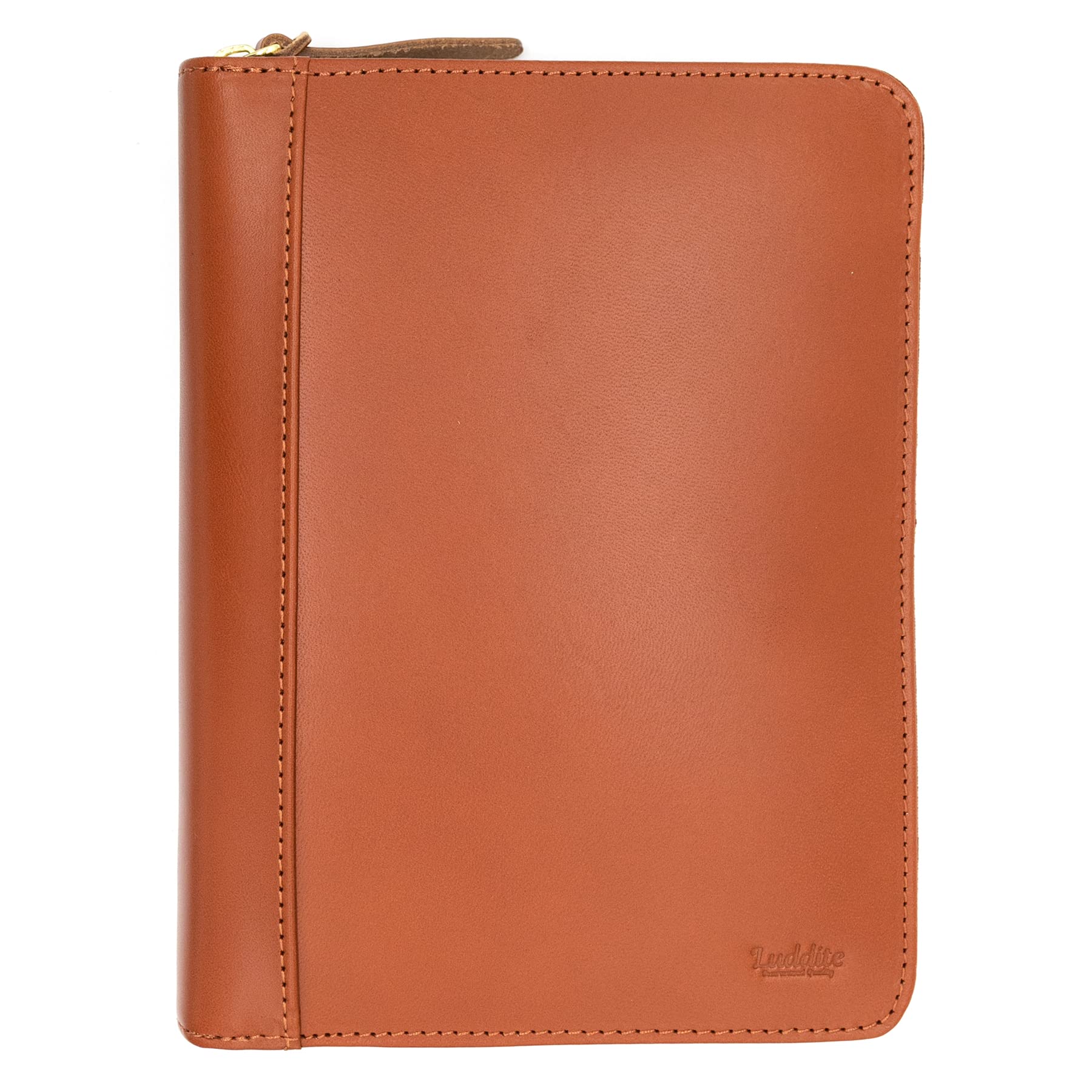 

Luddite Garment Brown Vachetta Leather Bag, Writer s Pencase, 10-Piece Capacity,