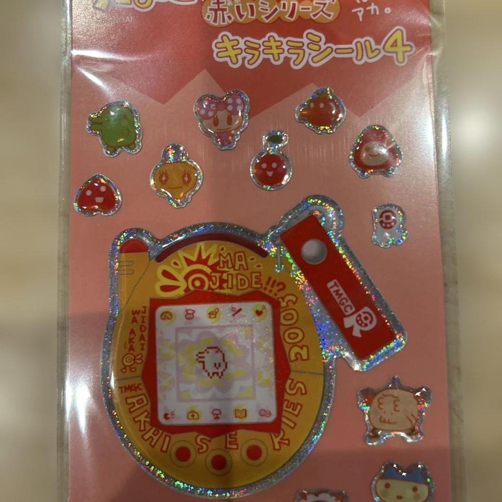 Tamagotchi Red Series Glitter Sticker 4