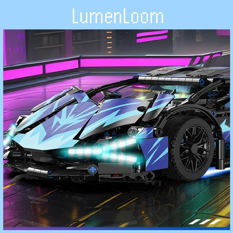 Compatible Cyberpunk Lamborghini Rc Car Building Toy With 800 Abs Plastic Pieces For Kids
