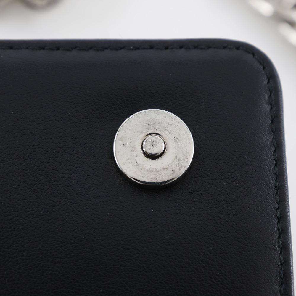 PRADA ChainShoulder Shoulder Bag punching black Nylon Women Used