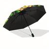 Leprechaun's Treasure: Green Hat with Gold CoinsUmbrella, Portable 3-Fold Compact Umbrella for Men & Women Gift