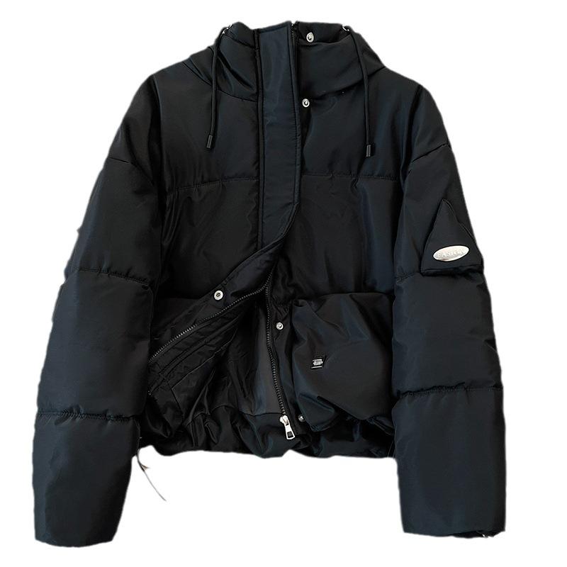 Small Cotton-padded Women's Winter Short Cotton-padded Women's Hooded Loose Women's Cotton-padded Jacket