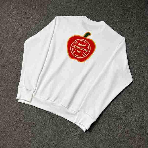 Aime New York Queens Landmark Print Round Neck Sweatshirt - Versatile Men's Hoodie