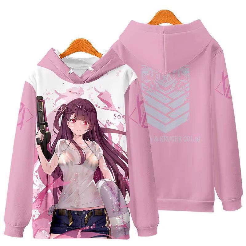 Anime Cartoon Girls Frontline Helix Hoodies Sweatshirts Male 3D Print Game Tracksuit Men Women Harajuku Pullover Y2k Hoodie Coat