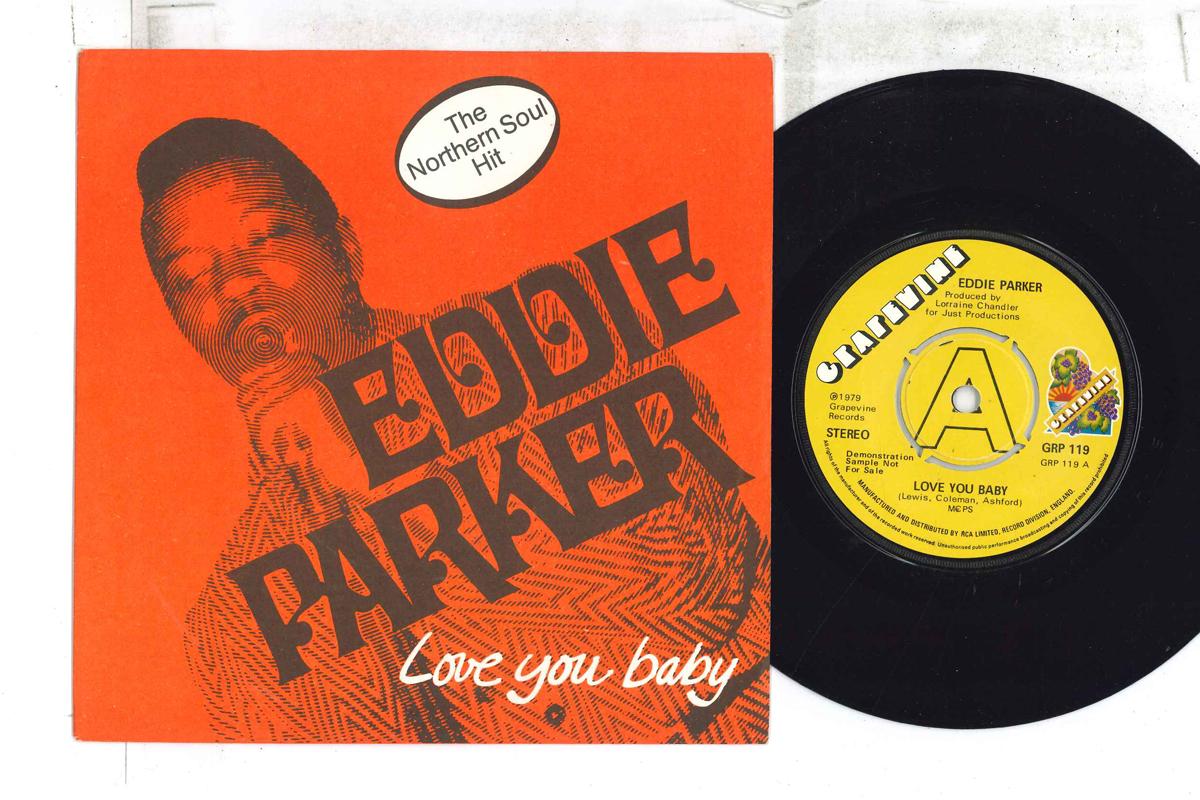 

7inch Record EDDIE PARKER Love You Baby GRP119PROMO GRAPEVINE 1979 UK SoulFunk Used
