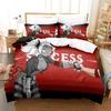 Luxury New 3D Print Anime Game Helltaker Bedding Set Duvet Cover Bed Set Quilt Cover Pillowcase Queen Boys Adult Bedding Set