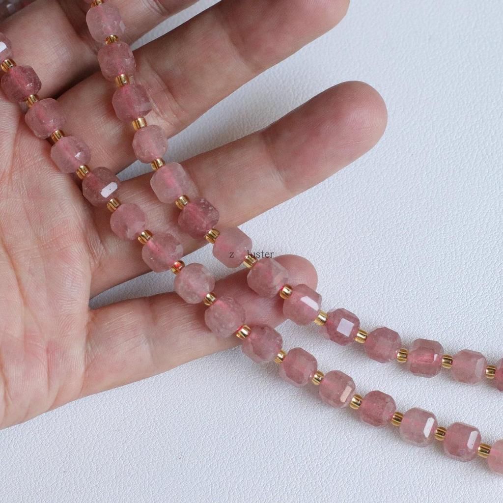 6mm Faceted Natural Crystal Gemstone Beads for DIY Jewelry & Hair Accessories