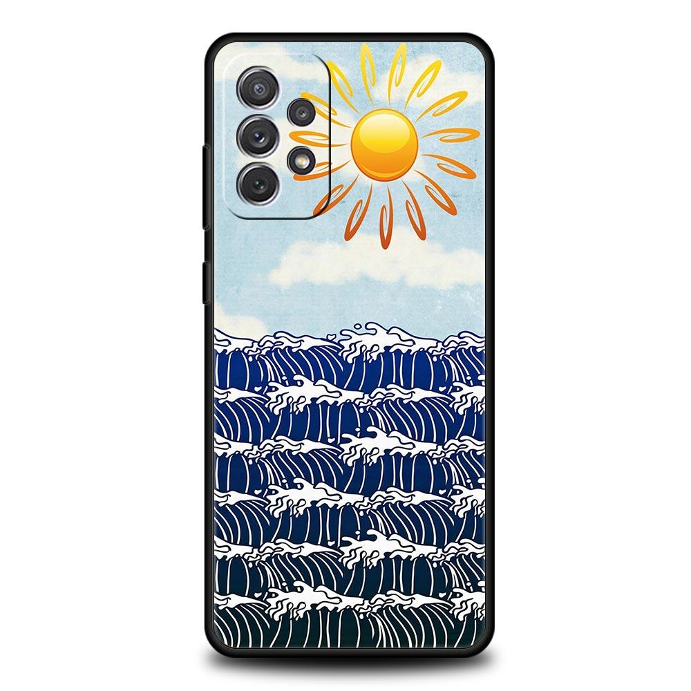 The Big Wave of kanagawa Phone Case For Samsung Galaxy A73 A53 A33 5G A13 A23 A21s A03 A11 A31 A41 A51 A52 A71 M21 M31 A01 Cover